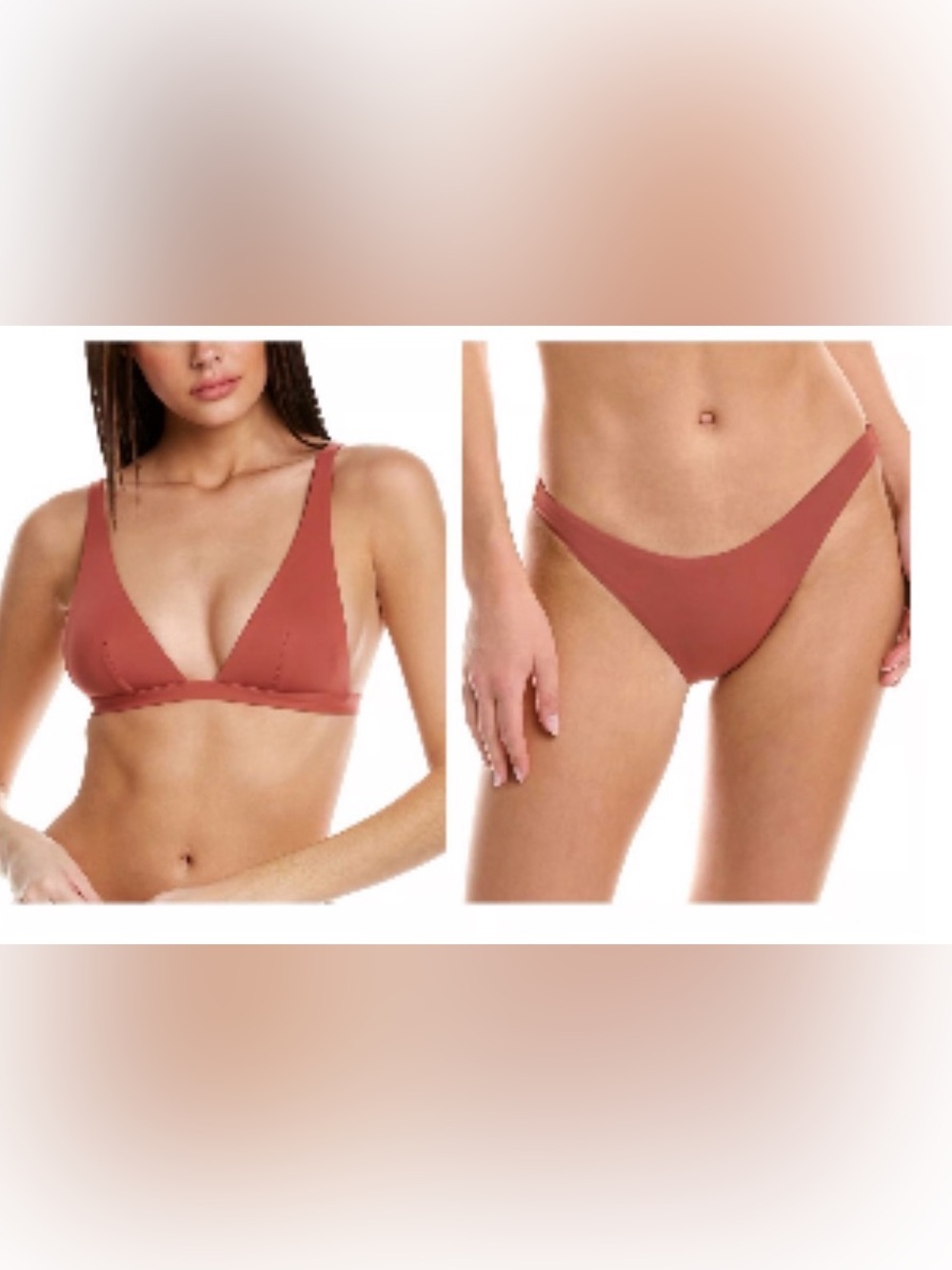 Melissa Odabash Terracotta Triangle Bikini Set
